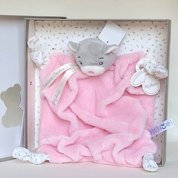 Kaloo Brand New Pink Bear Doudou /Lovey/Security blanket for Baby 0+ - Picture 3 of 8
